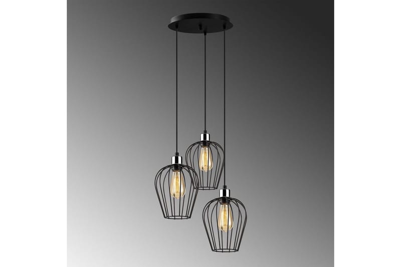 Loftlampe Majrulao sort cirkel - Sort - Belysning - Lamper & indendørsbelysning - Loftlampe - Pendellamper & hængelamper