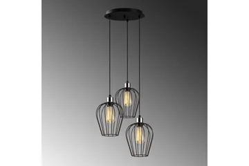 Loftlampe Majrulao sort cirkel - Sort - Belysning - Lamper & indendørsbelysning - Loftlampe - Pendellamper & hængelamper