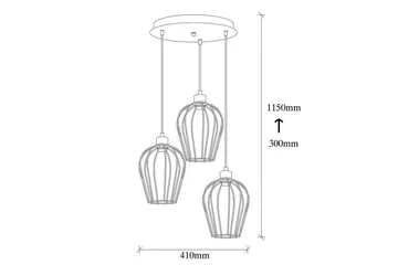 Loftlampe Majrulao sort cirkel - Sort - Belysning - Lamper & indendørsbelysning - Loftlampe - Pendellamper & hængelamper