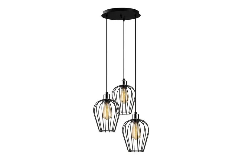 Loftlampe Majrulao sort cirkel - Sort - Belysning - Lamper & indendørsbelysning - Loftlampe - Pendellamper & hængelamper