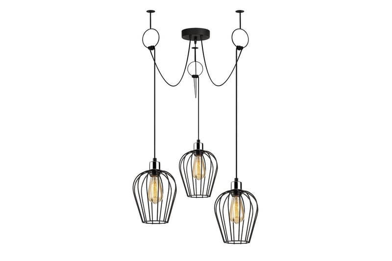 Loftlampe Majrulao sort, Sort