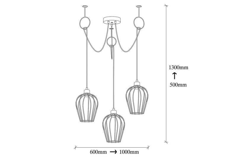 Loftlampe Majrulao sort - Sort - Belysning - Lamper & indendørsbelysning - Loftlampe - Pendellamper & hængelamper