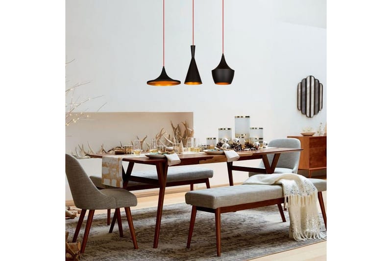 Loftlampe Mangol Sæt Sort / Rany - Guld/Sort - Belysning - Lamper & indendørsbelysning - Loftlampe - Pendellamper & hængelamper