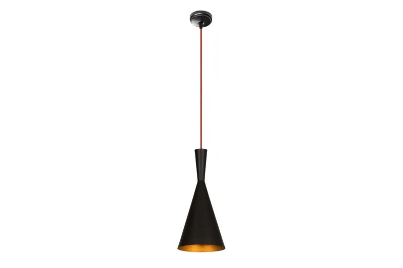 Loftlampe Mangol Sort / Rød Diameter: 19 cm, Mørkerød/Sort