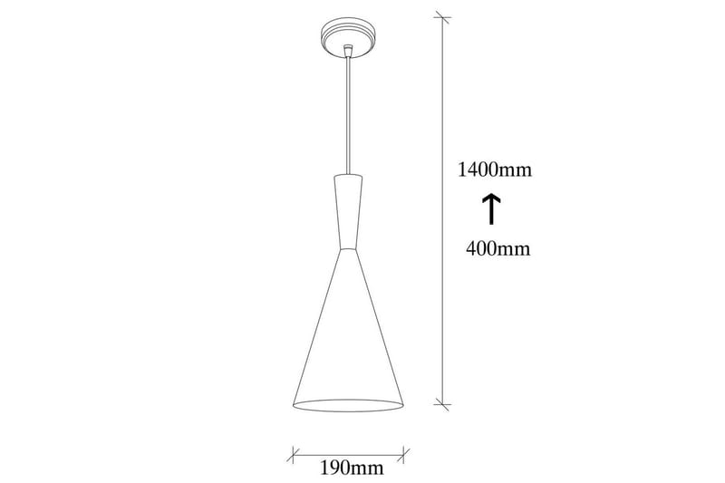 Loftlampe Mangol Sort / Rød Diameter: 19 cm - Mørkerød/Sort - Belysning - Lamper & indendørsbelysning - Loftlampe - Pendellamper & hængelamper