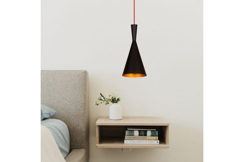 Loftlampe Mangol Sort / Rød Diameter: 19 cm - Mørkerød/Sort - Belysning - Lamper & indendørsbelysning - Loftlampe - Pendellamper & hængelamper
