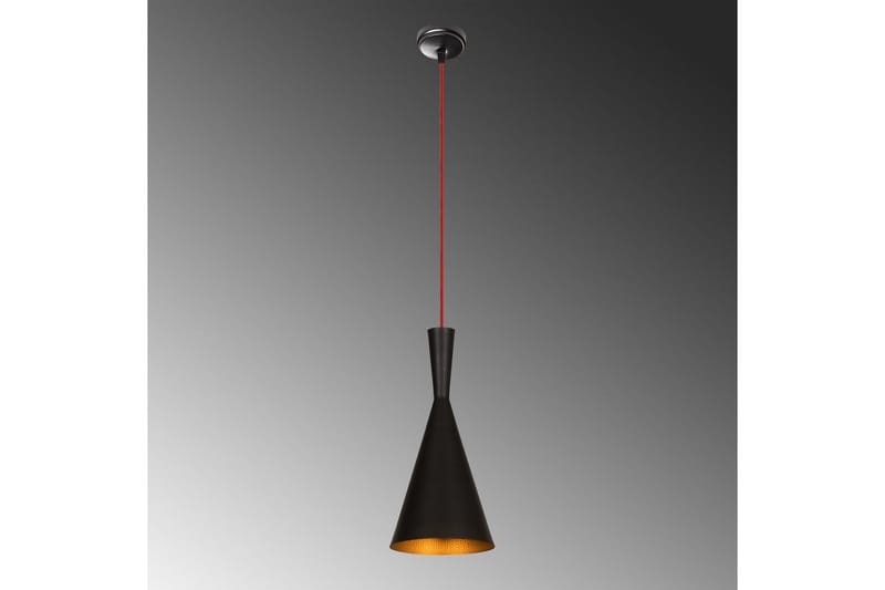 Loftlampe Mangol Sort / Rød Diameter: 19 cm - Mørkerød/Sort - Belysning - Lamper & indendørsbelysning - Loftlampe - Pendellamper & hængelamper