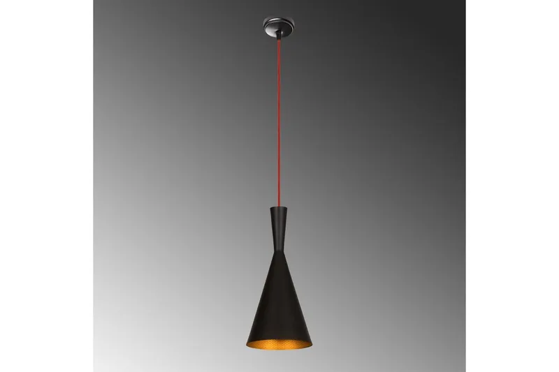 Loftlampe Mangol Sort / Rød Diameter: 19 cm - Mørkerød/Sort - Belysning - Lamper & indendørsbelysning - Loftlampe - Pendellamper & hængelamper