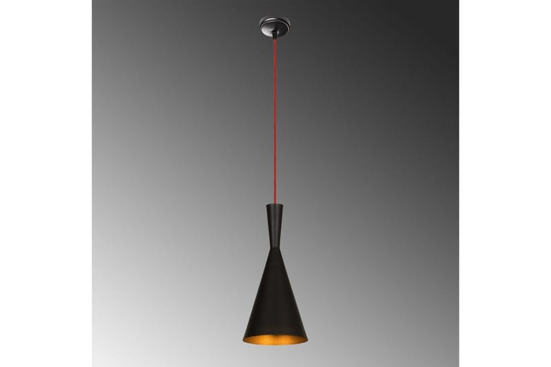 Loftlampe Mangol Sort / Rød Diameter: 19 cm - Mørkerød/Sort - Belysning - Lamper & indendørsbelysning - Loftlampe - Pendellamper & hængelamper