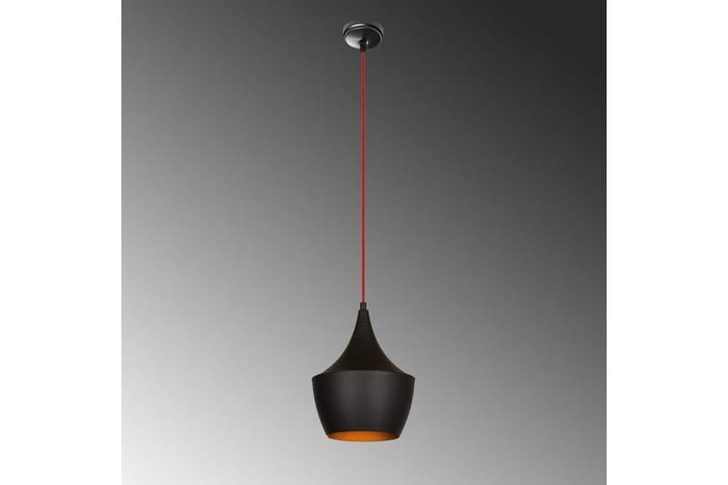 Loftlampe Mangol Sort / Rød Diameter: 23 cm - Mørkerød/Sort - Belysning - Lamper & indendørsbelysning - Loftlampe - Pendellamper & hængelamper