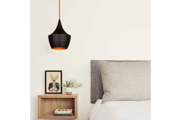 Loftlampe Mangol Sort / Rød Diameter: 23 cm - Mørkerød/Sort - Belysning - Lamper & indendørsbelysning - Loftlampe - Pendellamper & hængelamper