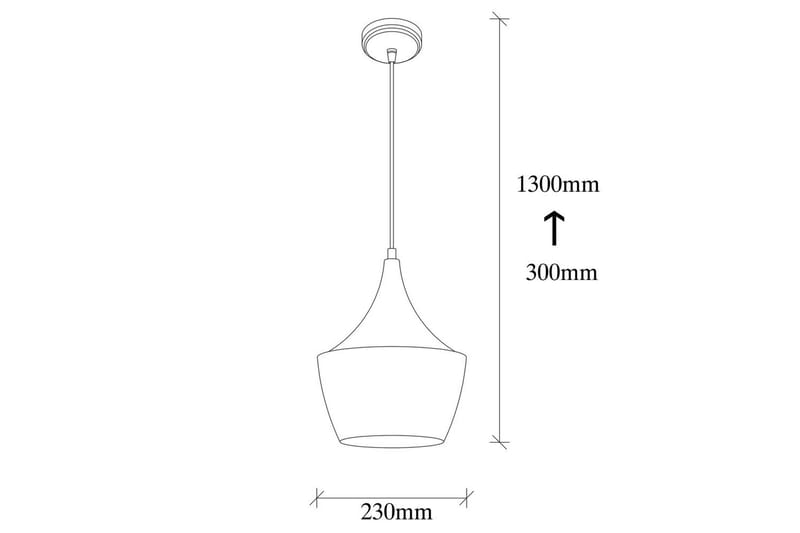 Loftlampe Mangol Sort / Rød Diameter: 23 cm - Mørkerød/Sort - Belysning - Lamper & indendørsbelysning - Loftlampe - Pendellamper & hængelamper
