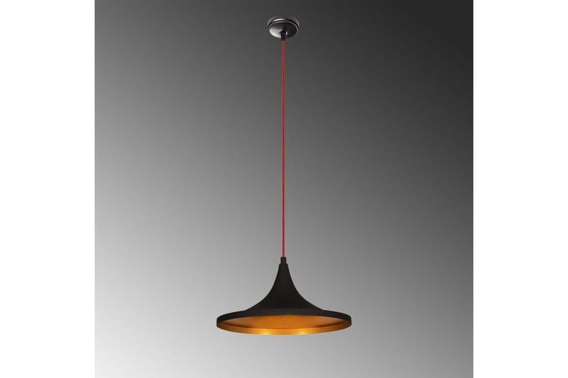 Loftlampe Mangol Sort / Rød Diameter: 35 cm - Mørkerød/Sort - Belysning - Lamper & indendørsbelysning - Loftlampe - Pendellamper & hængelamper