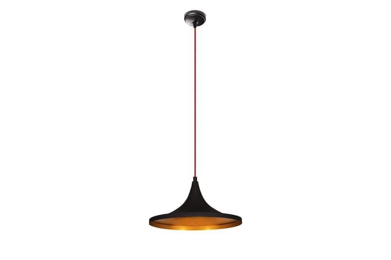 Loftlampe Mangol Sort / Rød Diameter: 35 cm - Mørkerød/Sort - Belysning - Lamper & indendørsbelysning - Loftlampe - Pendellamper & hængelamper