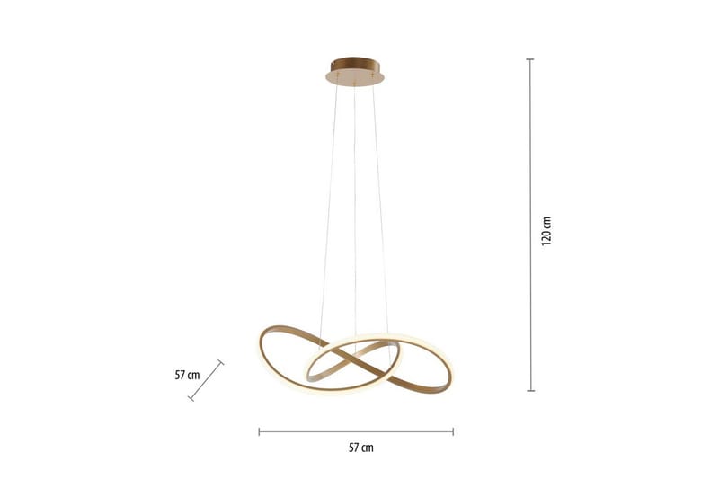 Loftlampe Maria - 57x120x57 cm - Belysning - Lamper & indendørsbelysning - Loftlampe - Pendellamper & hængelamper