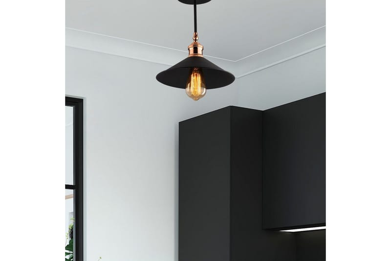 Loftlampe Marulbury Sort - Sort - Belysning - Lamper & indendørsbelysning - Loftlampe - Pendellamper & hængelamper