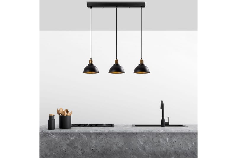 Loftlampe Masatsune Tre Sort / Antik - Sort / Antik - Belysning - Lamper & indendørsbelysning - Loftlampe - Pendellamper & hængelamper