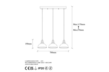 Loftlampe Masatsune Tre Sort / Antik - Sort / Antik - Belysning - Lamper & indendørsbelysning - Loftlampe - Pendellamper & hængelamper