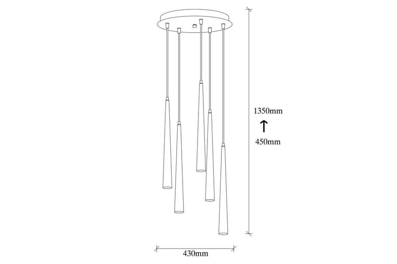 Loftlampe Matsuchi Sort Syv Stik - Syv Stik - Belysning - Lamper & indendørsbelysning - Loftlampe - Pendellamper & hængelamper