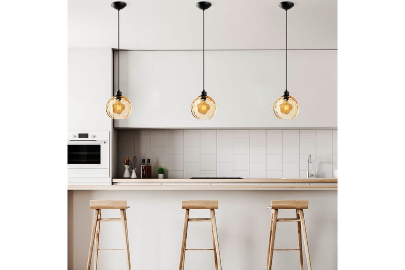 Loftlampe Mayur Gul / Sort - Gul / Sort - Belysning - Lamper & indendørsbelysning - Loftlampe - Pendellamper & hængelamper