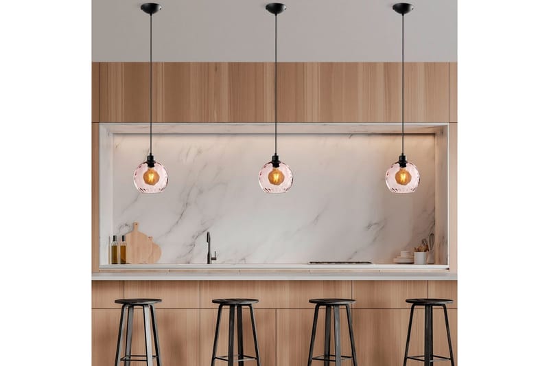 Loftlampe Mayur Lyserød / Sort - Lyserød / Sort - Belysning - Lamper & indendørsbelysning - Loftlampe - Pendellamper & hængelamper