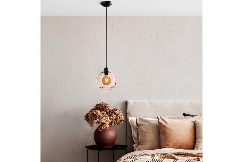 Loftlampe Mayur Lyserød / Sort - Lyserød / Sort - Belysning - Lamper & indendørsbelysning - Loftlampe - Pendellamper & hængelamper