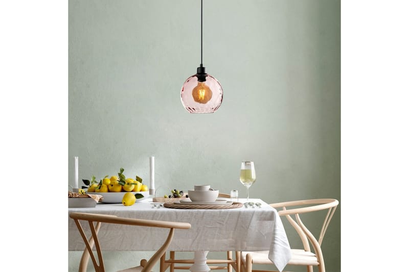 Loftlampe Mayur Lyserød / Sort - Lyserød / Sort - Belysning - Lamper & indendørsbelysning - Loftlampe - Pendellamper & hængelamper