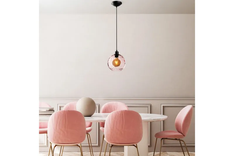 Loftlampe Mayur Lyserød / Sort - Lyserød / Sort - Belysning - Lamper & indendørsbelysning - Loftlampe - Pendellamper & hængelamper