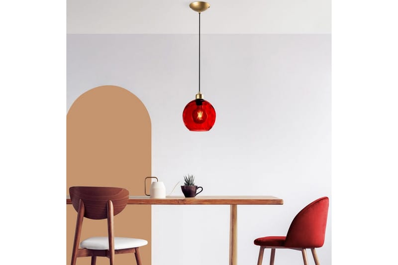 Loftlampe Mayur Rød / Rany - Rød / Rany - Belysning - Lamper & indendørsbelysning - Loftlampe - Pendellamper & hængelamper