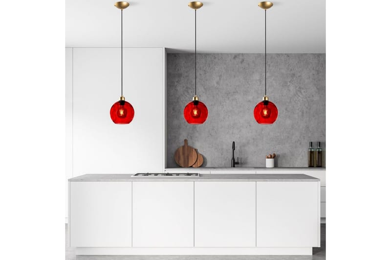 Loftlampe Mayur Rød / Rany - Rød / Rany - Belysning - Lamper & indendørsbelysning - Loftlampe - Pendellamper & hængelamper