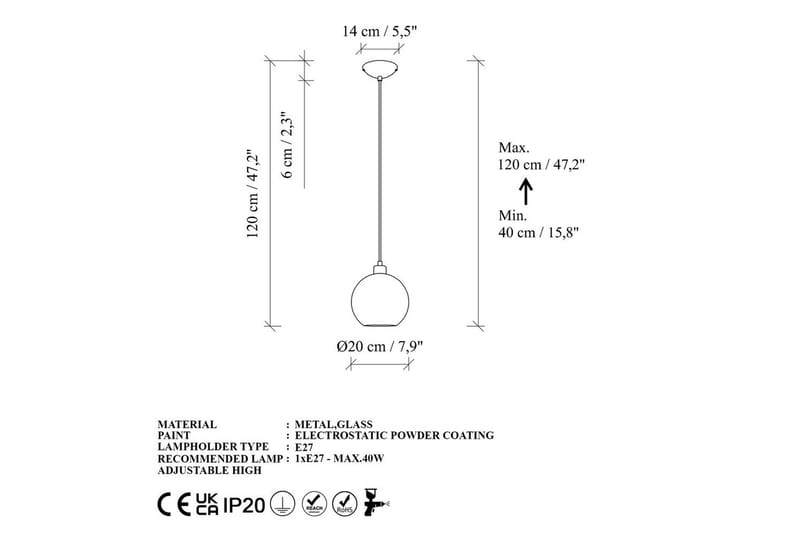 Loftlampe Mayur Rød / Sort - Rød / Sort - Belysning - Lamper & indendørsbelysning - Loftlampe - Pendellamper & hængelamper