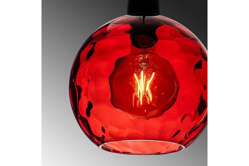 Loftlampe Mayur Rød / Sort - Rød / Sort - Belysning - Lamper & indendørsbelysning - Loftlampe - Pendellamper & hængelamper