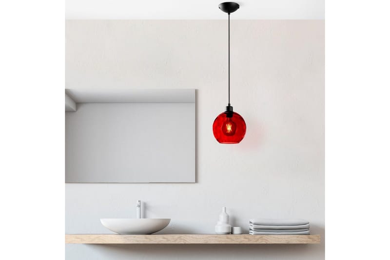 Loftlampe Mayur Rød / Sort - Rød / Sort - Belysning - Lamper & indendørsbelysning - Loftlampe - Pendellamper & hængelamper