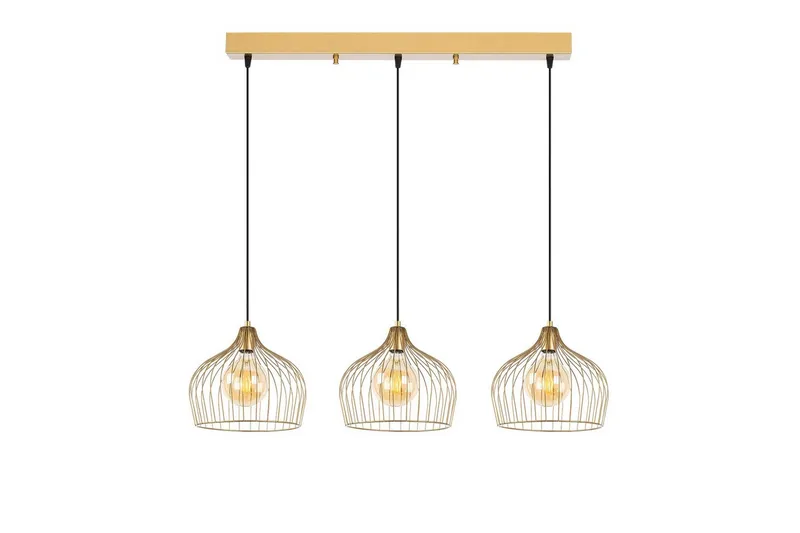 Loftlampe Meron Skinnende Rany Vandret, Guld