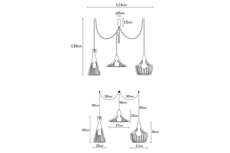 Loftlampe Mezopotamya Sort - Sort - Belysning - Lamper & indendørsbelysning - Loftlampe - Pendellamper & hængelamper