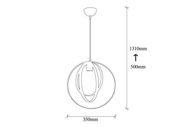 Loftlampe Munel Sort - Sort - Belysning - Lamper & indendørsbelysning - Loftlampe - Pendellamper & hængelamper