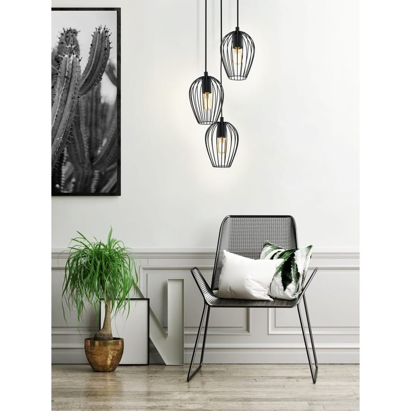 Loftlampe Newtown Rund med 3 Lamper - 38 cm - Belysning - Lamper & indendørsbelysning - Loftlampe - Pendellamper & hængelamper