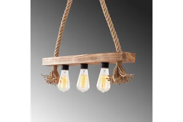Loftlampe Nira Træ (60 x 9 cm) - Lysfarvet træ - Belysning - Lamper & indendørsbelysning - Loftlampe - Pendellamper & hængelamper