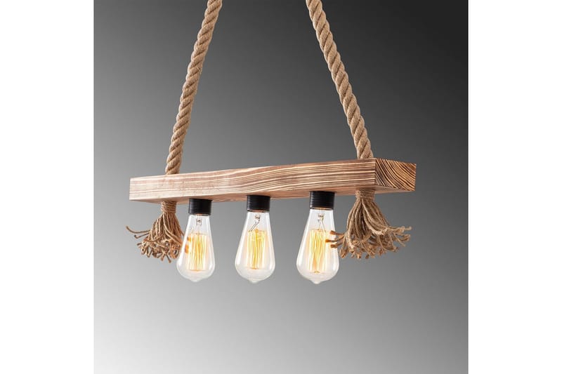 Loftlampe Nira Træ (60 x 9 cm) - Lysfarvet træ - Belysning - Lamper & indendørsbelysning - Loftlampe - Pendellamper & hængelamper