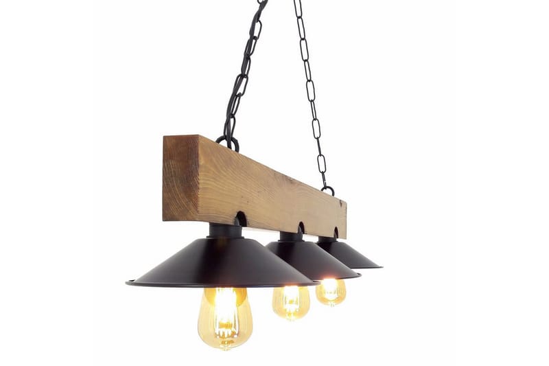 Loftlampe Noveth Valnød / Sort - Sort/Mørkebrun - Belysning - Lamper & indendørsbelysning - Loftlampe - Pendellamper & hængelamper