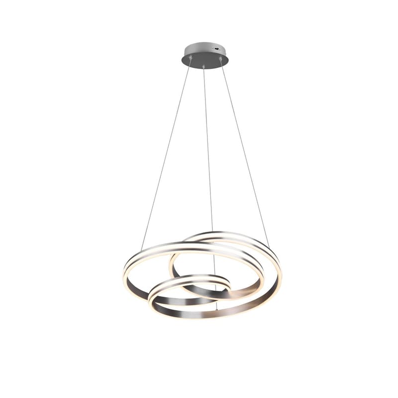 Loftlampe Nuria, Børstet stål