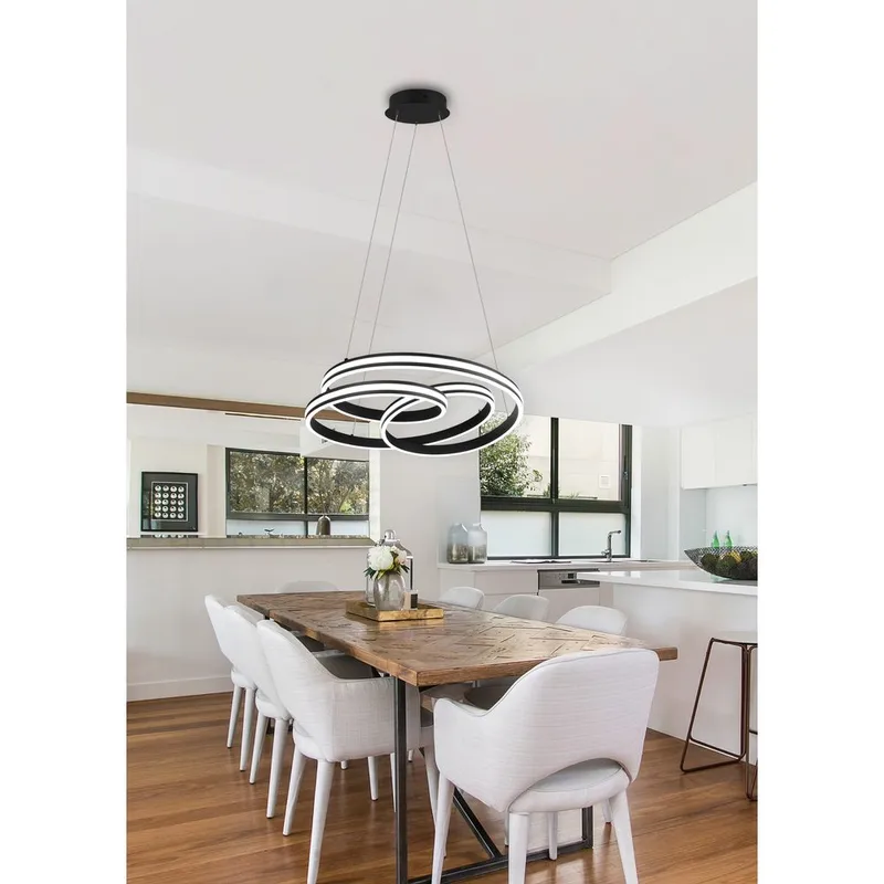 Loftlampe Nuria - Mat sort - Belysning - Lamper & indendørsbelysning - Loftlampe - Pendellamper & hængelamper