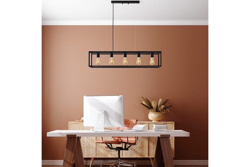 Loftlampe Orika Horisontal Sort - Sort - Belysning - Lamper & indendørsbelysning - Loftlampe - Pendellamper & hængelamper