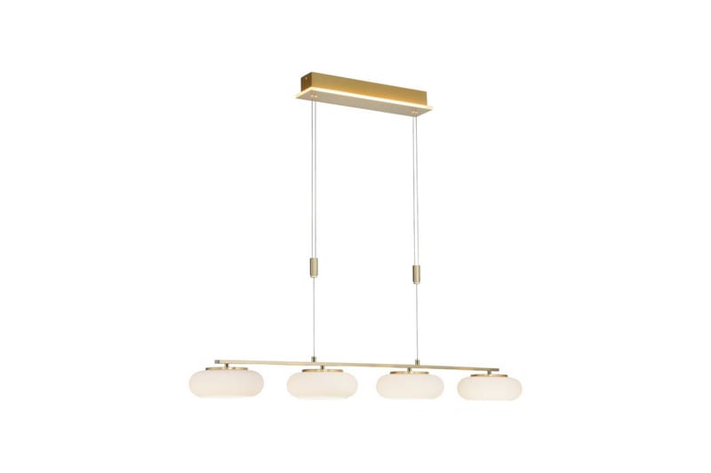 Loftlampe Q-Etienne - 20x200x108,5 cm, Messing Mat - Belysning - Lamper & indendørsbelysning - Loftlampe - Pendellamper & hængelamper