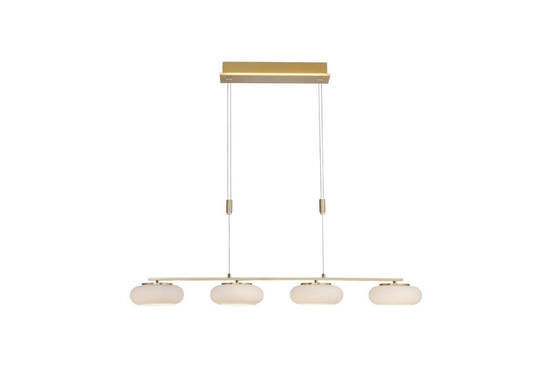 Loftlampe Q-Etienne - 20x200x108,5 cm, Messing Mat - Belysning - Lamper & indendørsbelysning - Loftlampe - Pendellamper & hængelamper