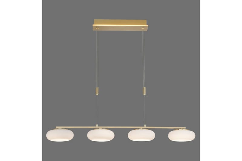 Loftlampe Q-Etienne - 20x200x108,5 cm, Messing Mat - Belysning - Lamper & indendørsbelysning - Loftlampe - Pendellamper & hængelamper
