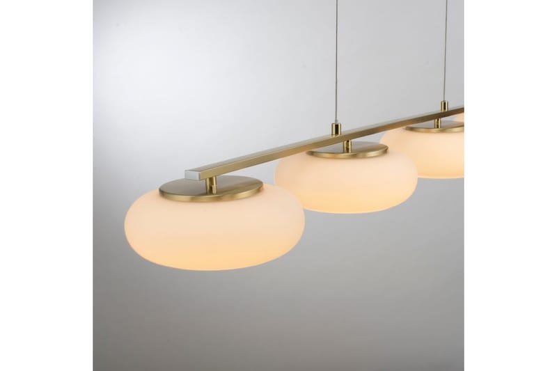 Loftlampe Q-Etienne - 20x200x108,5 cm, Messing Mat - Belysning - Lamper & indendørsbelysning - Loftlampe - Pendellamper & hængelamper