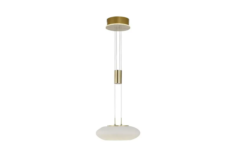 Loftlampe Q-Etienne, 35x200x35 cm, Messing Mat