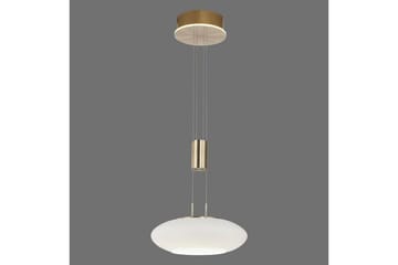 Loftlampe Q-Etienne - 35x200x35 cm, Messing Mat - Belysning - Lamper & indendørsbelysning - Loftlampe - Pendellamper & hængelamper