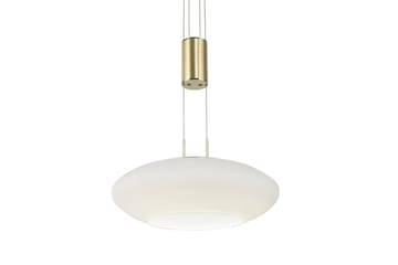 Loftlampe Q-Etienne - 35x200x35 cm, Messing Mat - Belysning - Lamper & indendørsbelysning - Loftlampe - Pendellamper & hængelamper